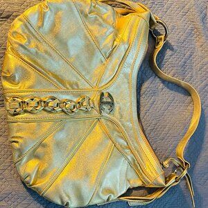 Just Cavalli gold leather handbag